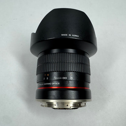 Rokinon Wide-Angle Fixed Prime Lens 14mm f/2.8 EF For Canon EF Mount Prime Lens
