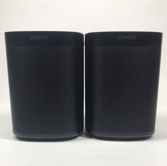 Lot of 2 Sonos One Gen 2 Wireless Speaker Black S18