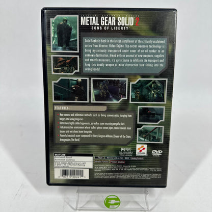 Metal Gear Solid 2: Sons of Liberty (Sony PlayStation 2 PS2, 2001)