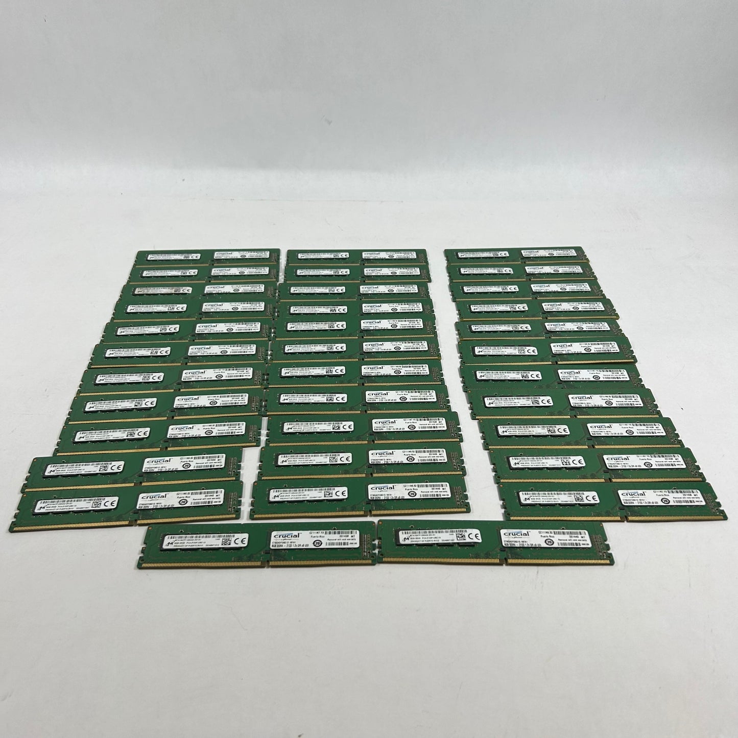Lot of 35 Crucial 2RX8 8GB (1x8GB) RAM DDR4 2133MHz CT8G4DFD8213