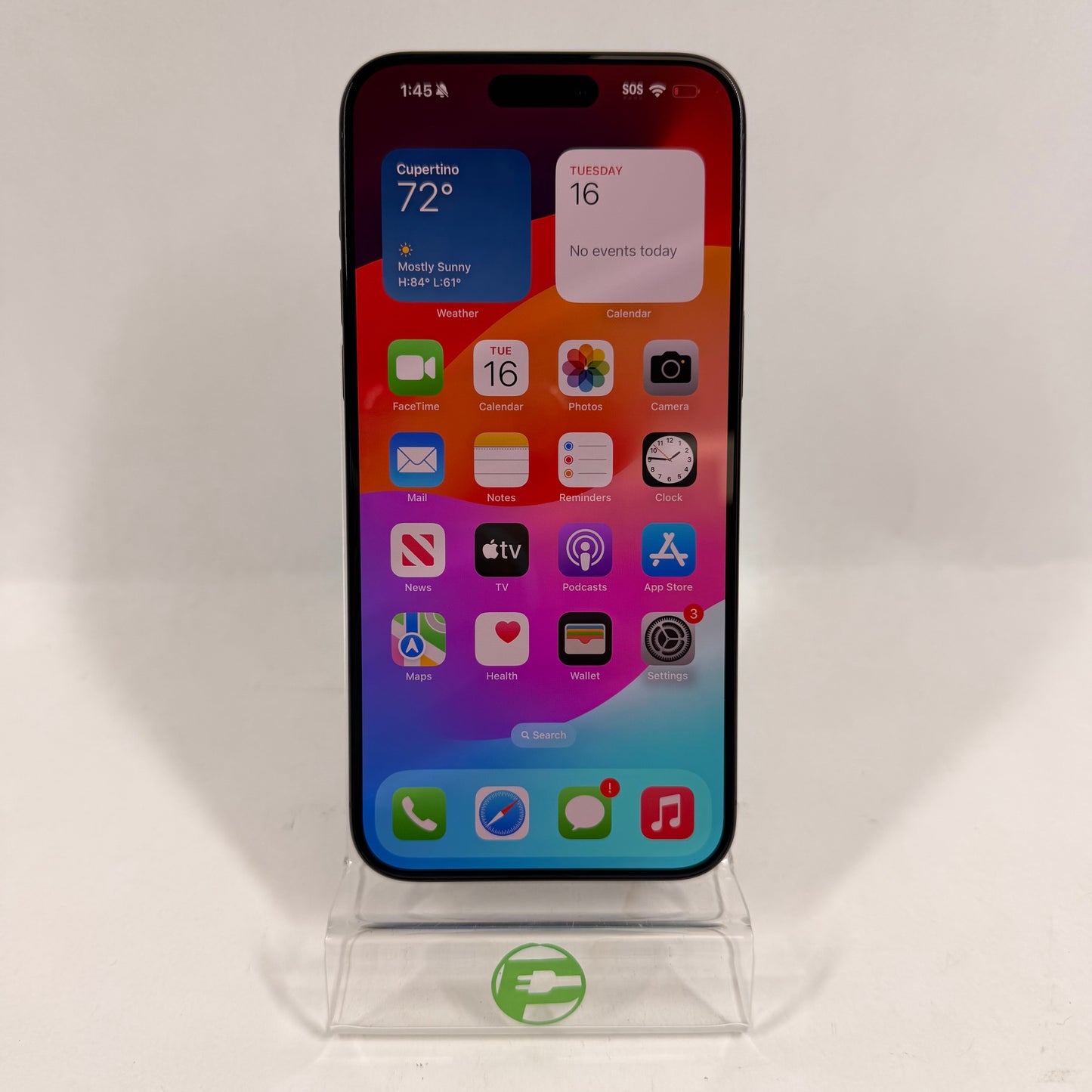 Flawless Factory Unlocked Apple iPhone 15 Pro Max 256GB Black NU663LL/A