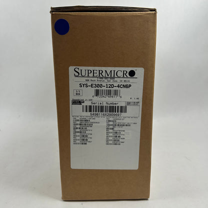 New SuperMicro SYS-E300-12D-4CN6P Server