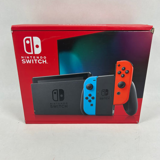 New Nintendo Switch v2 Video Game Console HAC-001(-01)  Red/Blue