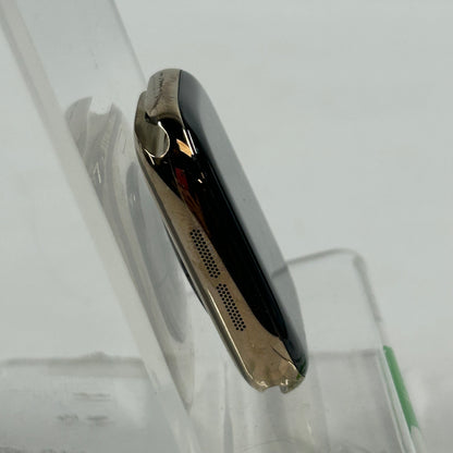 Unlocked Apple Watch Series 11 46MM Gold Stainless Steel White Sport Band 