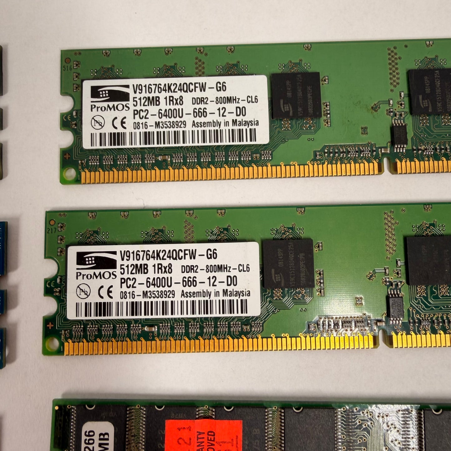 Mixed Lot of 24 RAM Memory Models DDR DDR2 DDR3 Assorted Brands