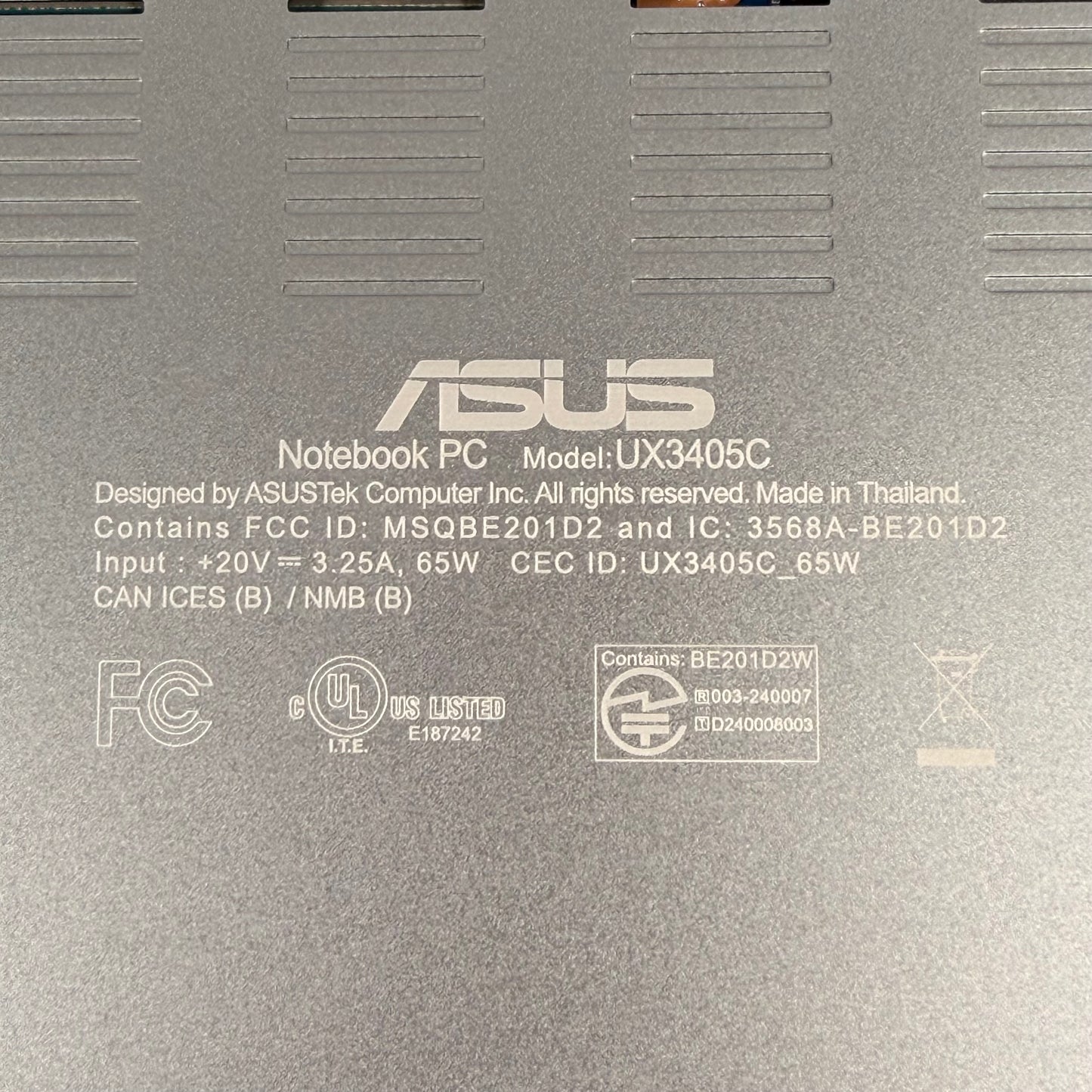 Asus Zenbook UX3405 14" Core Ultra 9 285H 2.9GHz 32GB RAM 1TB SSD
