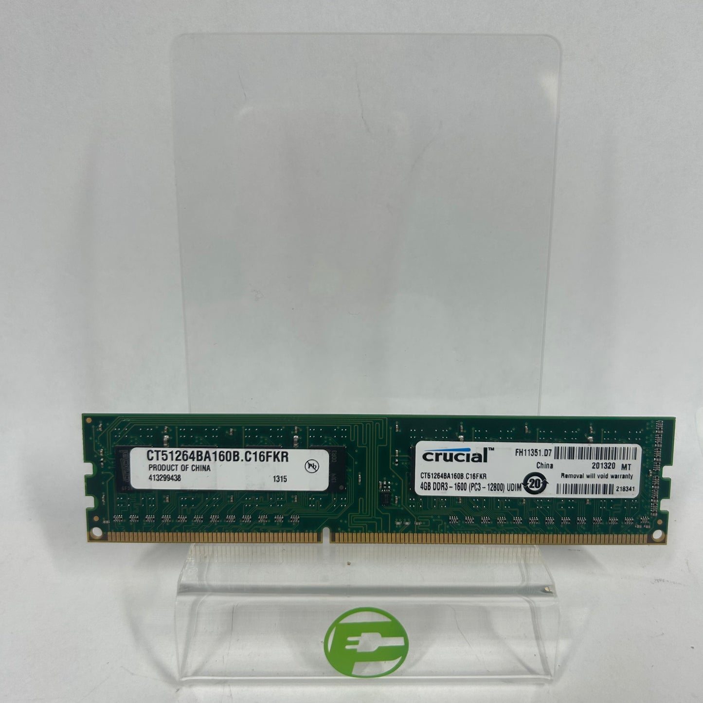 Crucial CT51264BA160B.C16FKR 4GB (1x4GB) DDR3 1600MHz CT51264BA160B.C16FKR