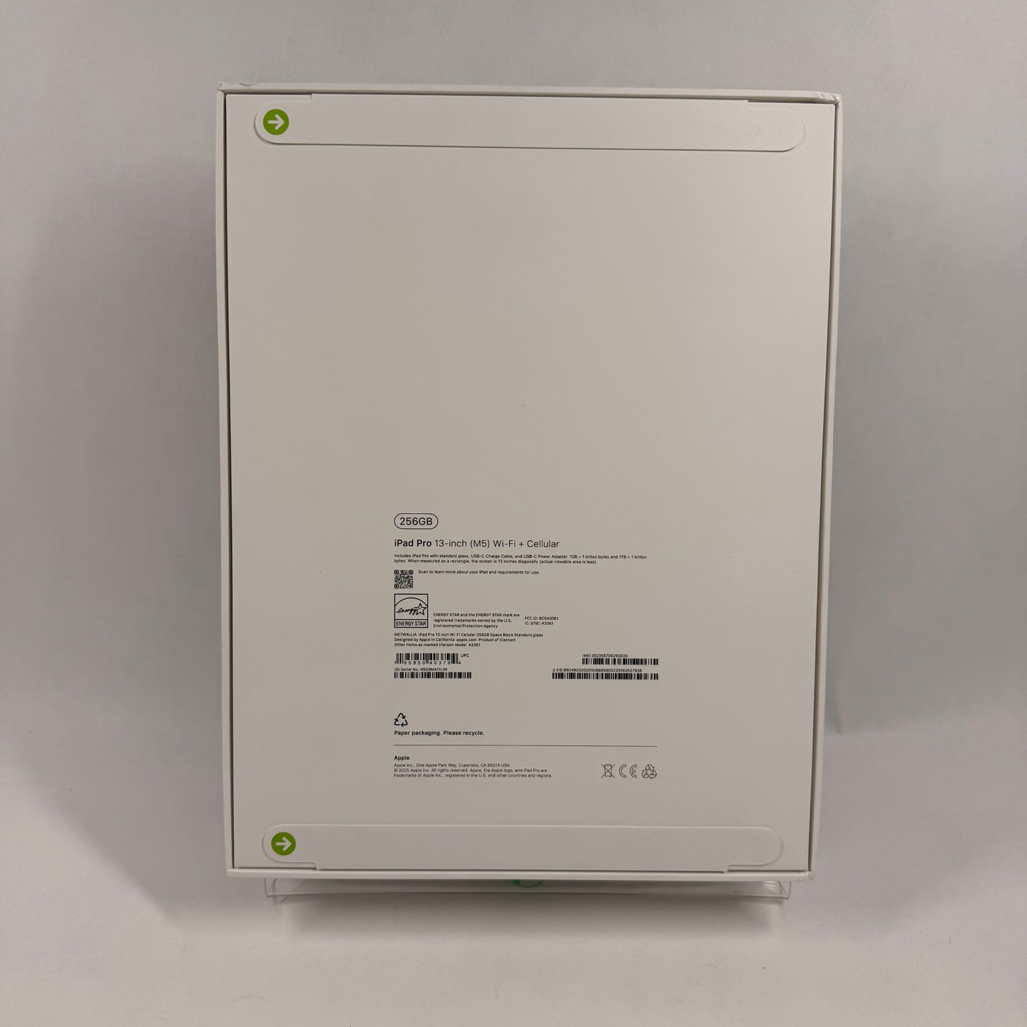 New WiFi Only Apple iPad Pro 13" M5 256GB Space Black ME7W4LL/A