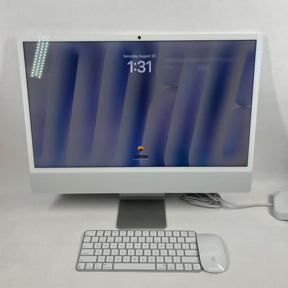 2024 Apple iMac 24" M4 4.5GHz 16GB RAM 512GB SSD Silver A3137