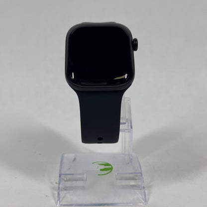 Unlocked Apple Watch Series 12 42MM Black Aluminum Black Sport Band MJG04LS/A
