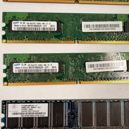 Mixed Lot of 24 RAM Memory Models DDR DDR2 DDR3 Assorted Brands