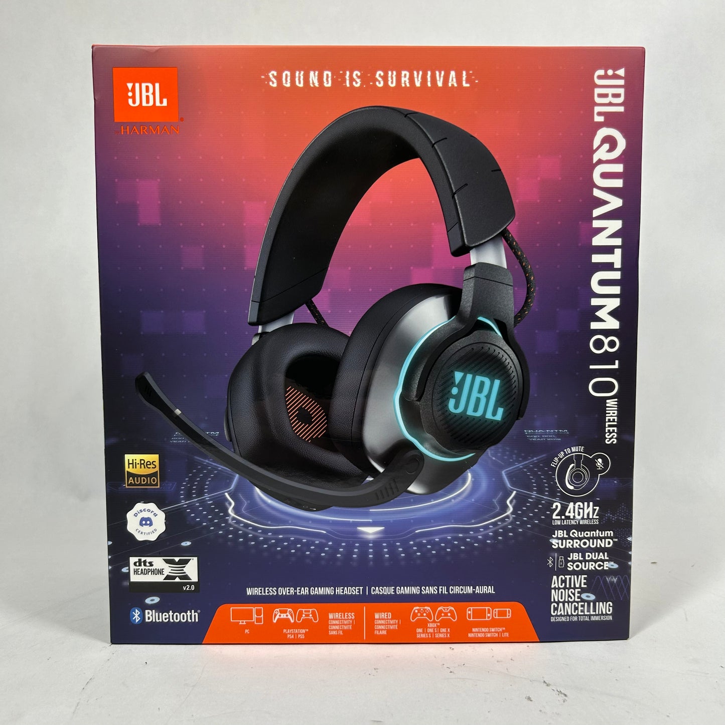 New JBL Quantum 810 Wireless Wireless OverEar Gaming Headset Black