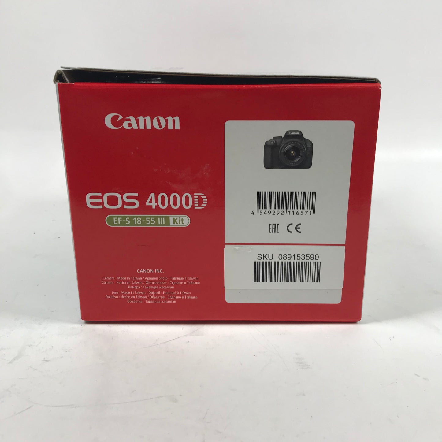 New Canon EOS 4000D 18.0MP Compact SLR Camera EF-S 18-55 III Kit