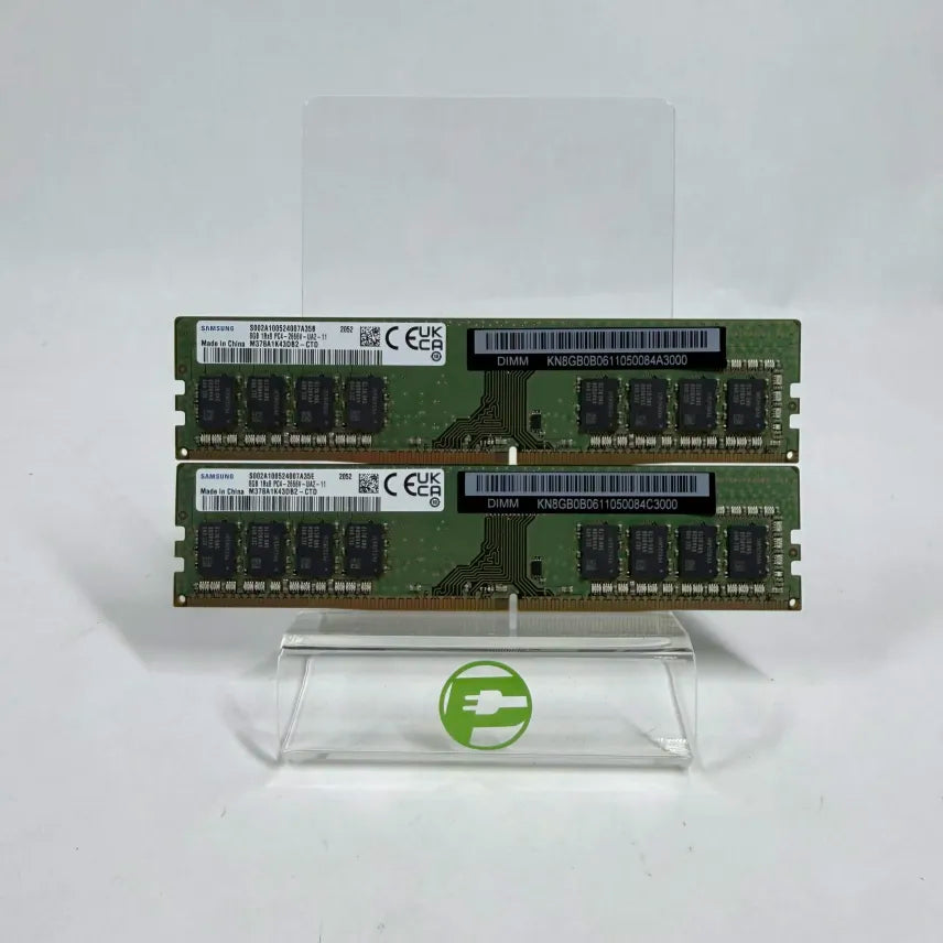 Samsung 8GB 1Rx8 PC4-2666V-UA2-11 16GB (2x8GB) RAM DDR3 2400MHz M378A1K43DB2