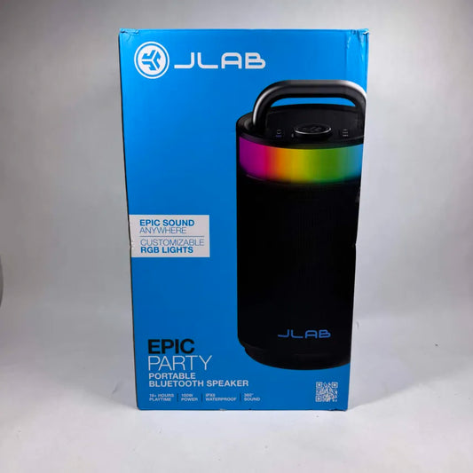 JLab Epic Party Portable Bluetooth Speaker Waterproof 
