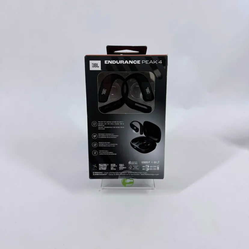 New JBL Endurance Peak 4 Adaptive Hybrid Active Noise Cancellation Black JBLENDU