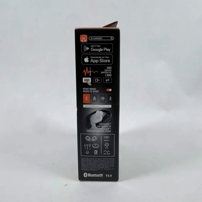 New JBL Endurance Peak 4 Adaptive Hybrid Active Noise Cancellation Black JBLENDU
