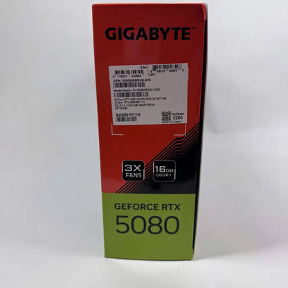 New Gigabyte GeForce RTX 5080 Windforce OC 16GB GDDR7 Graphics Card