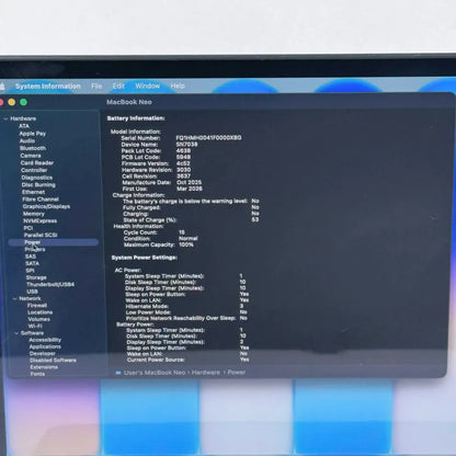 2026 Apple MacBook Neo 13" A18 Pro 5C GPU 4.0GHz 8GB RAM 512GB SSD MHFF4LL/A