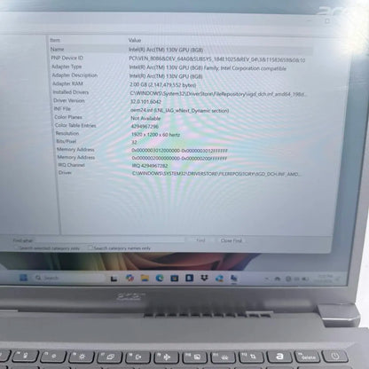 Acer Aspire A14 O6U71N89 13.3" Core Ultra 5 226V 2.1GHz 16GB RAM 1TB SSD