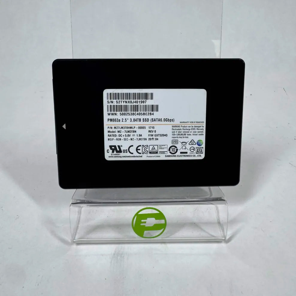 Samsung 2.5" PM863A 3.84TB U.2 SSD SSD MZ-7LM3T8N