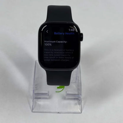 GPS Only Apple Watch Series 11 42MM Jet Black Aluminum Black Sport Band A3335