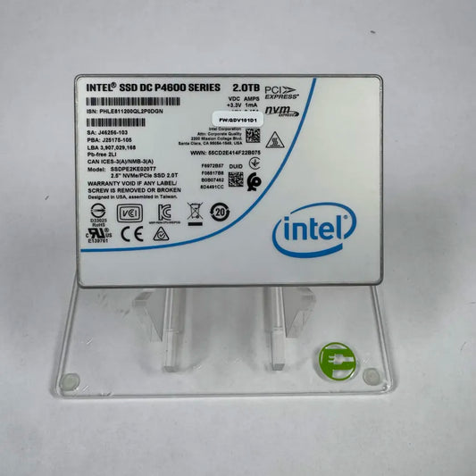 Intel U.2 2.5" DC P4600 2TB PCI Express 3.1 x4 SSD SSDPE2KE020T7