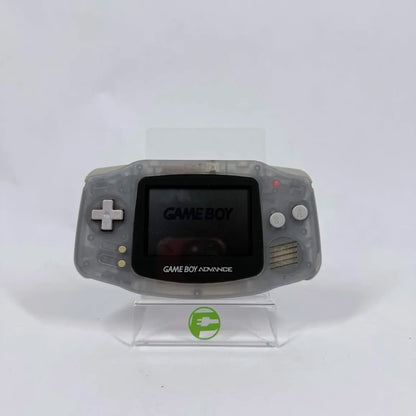 Nintendo Game Boy Advance Handheld Game Console Only AGB-001 Clear Cracked Shell