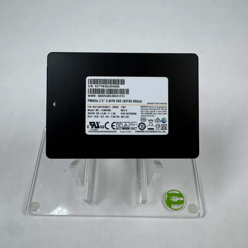 Samsung 2.5" PM863A 3.84TB U.2 SSD SSD MZ-7LM3T8N