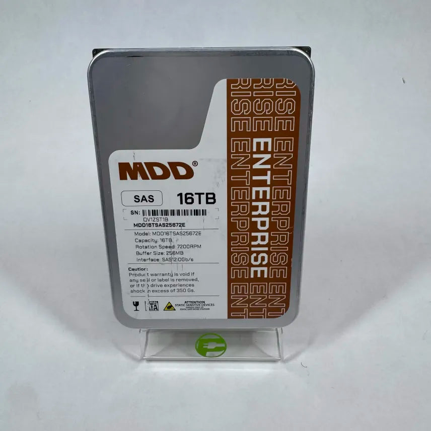MDD 3.5" Gold Enterprise Class 16TB SAS 12Gbps SAS MDD16TSAS25672E