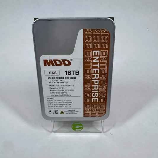 MDD 3.5" Gold Enterprise Class 16TB SAS 12Gbps SAS MDD16TSAS25672E