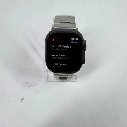 Unlocked Apple Watch Ultra 2 49MM Natural Titanium Silver Band MX4P3LW/A