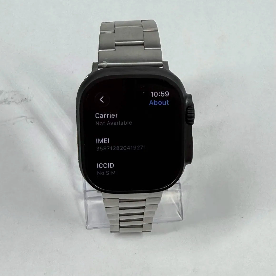 Unlocked Apple Watch Ultra 2 49MM Natural Titanium Silver Band MX4P3LW/A