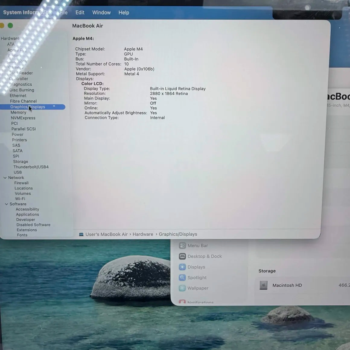 2025 Apple MacBook Air 15" M4 10C GPU 4.5GHz 16GB RAM 512GB SSD MW1M3LL/A