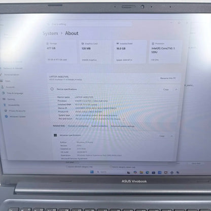 Asus Vivobook 17 AK8Q7V9S 15.6" Core 5 120U 1.4GHz 16GB RAM 512GB SSD
