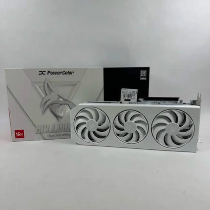 AMD Radeon RX 9070 XT Hellhound Spectral White 16GB GDDR6 Graphics Card with Box