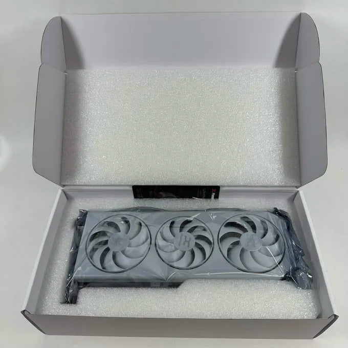 AMD Radeon RX 9070 XT Hellhound Spectral White 16GB GDDR6 Graphics Card with Box