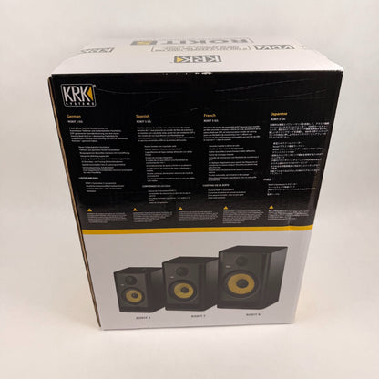 New KRK Rokit 5 G4 Bi-Amplified Near-Field Studio Monitor Black RP5G4-NA