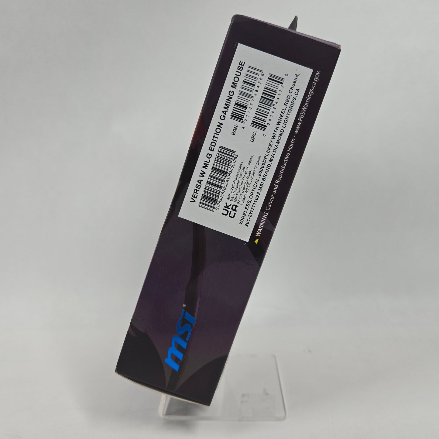 New MSi Versa Wireless MLG Edition Gaming Mouse