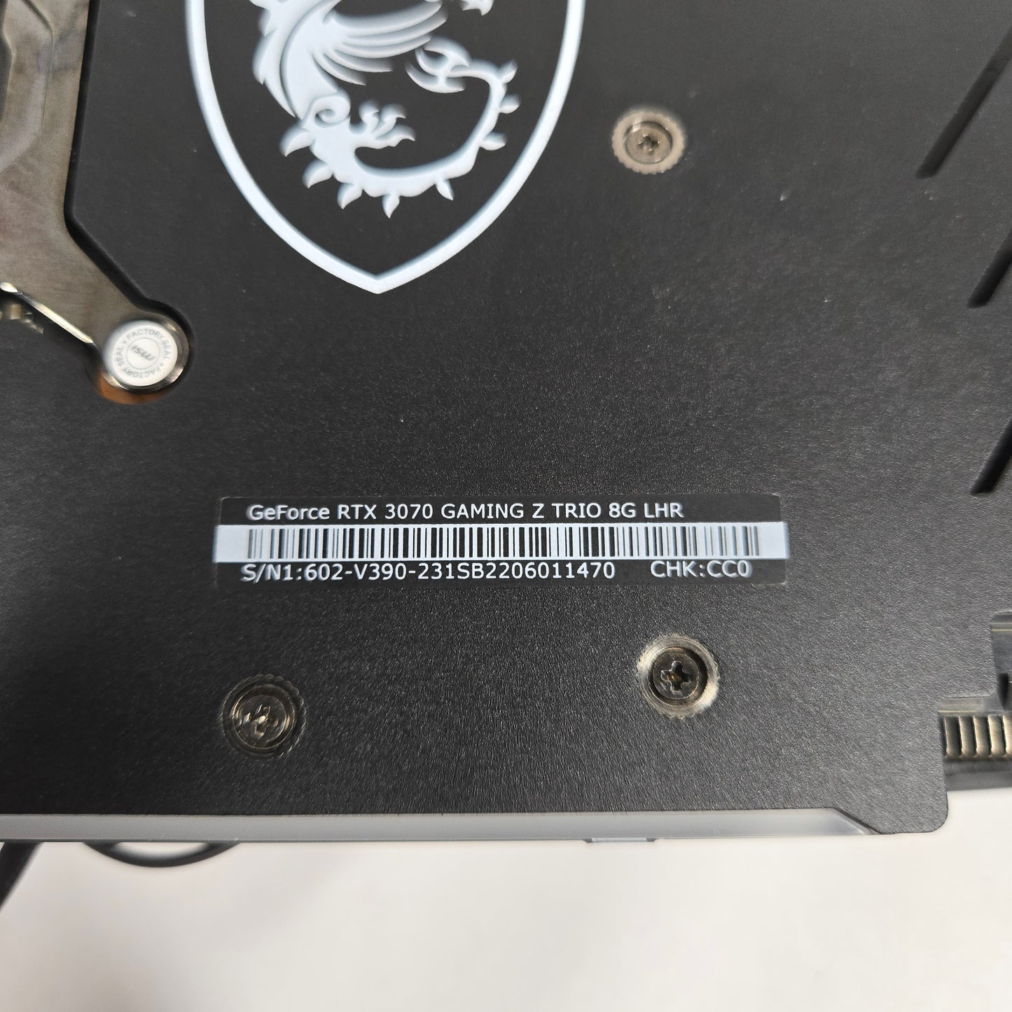 MSI GeForce RTX 3070 8GB GDDR6 Graphics Card GAMING Z TRIO 8G LHR