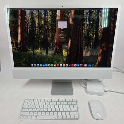 2021 Apple iMac 24" M1 3.2GHz 8GB RAM 256GB SSD Silver A2438