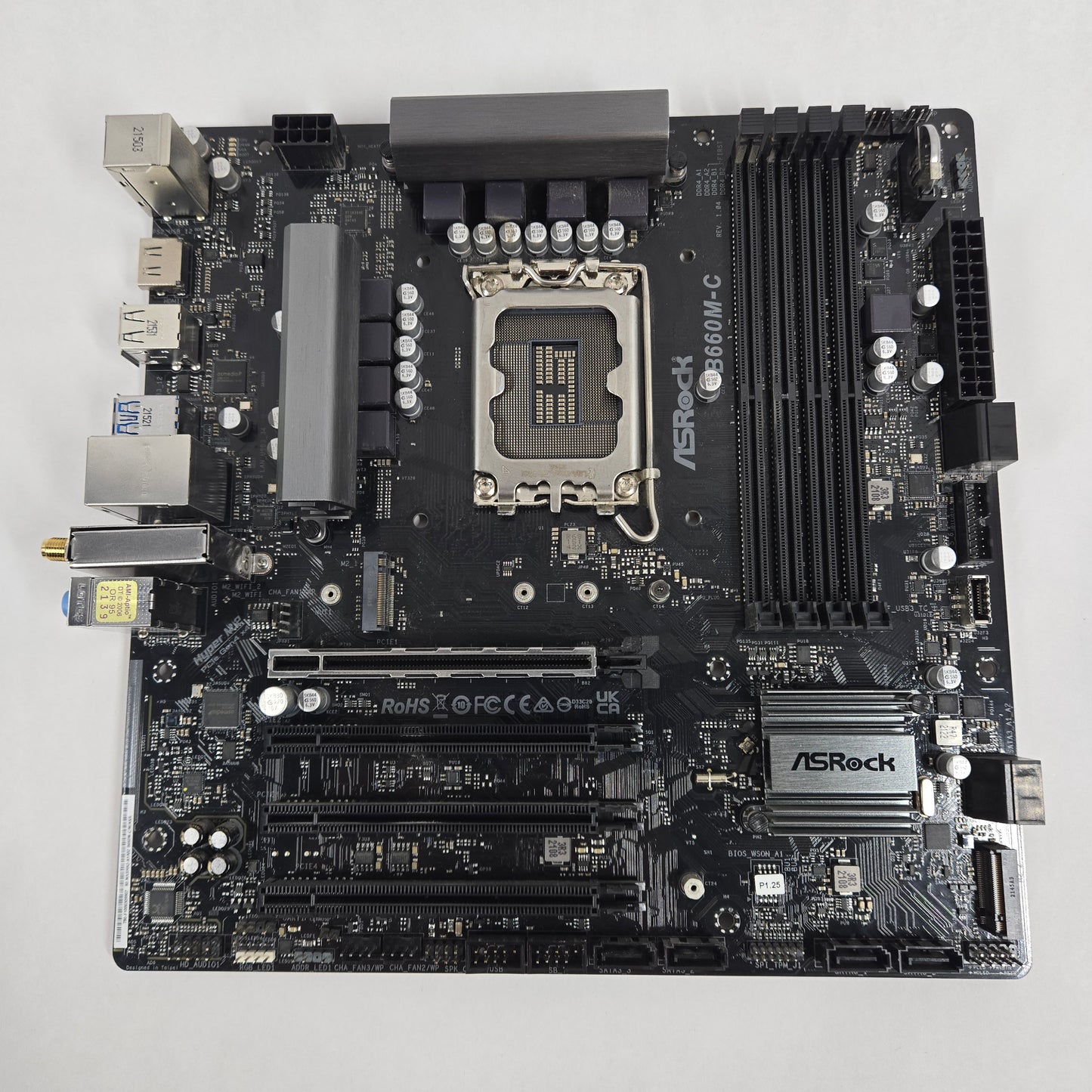 AsRock B660M-C LGA 1700 microATX Gaming Motherboard
