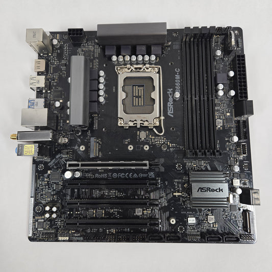AsRock B660M-C LGA 1700 microATX Gaming Motherboard