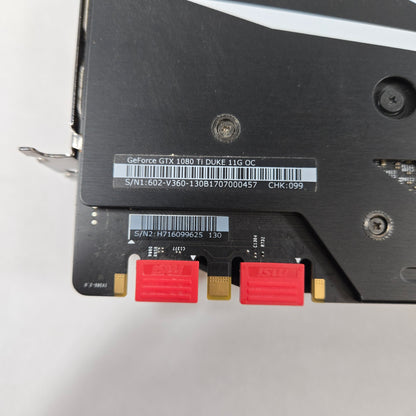 MSI GeForce GTX 1080 Ti 11GB GDDR5X Graphics Card