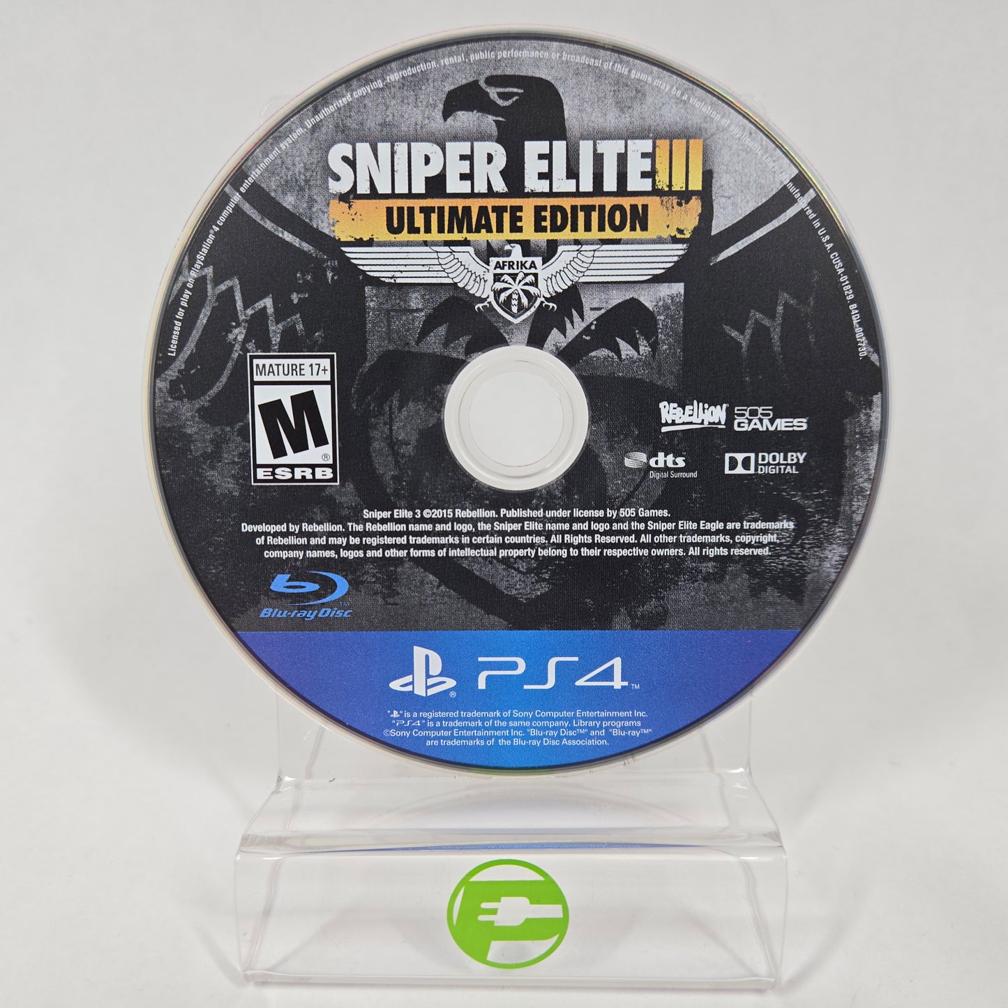 Sniper Elite III [Ultimate Edition] (Sony PlayStation 4 PS4, 2015) Disc Only