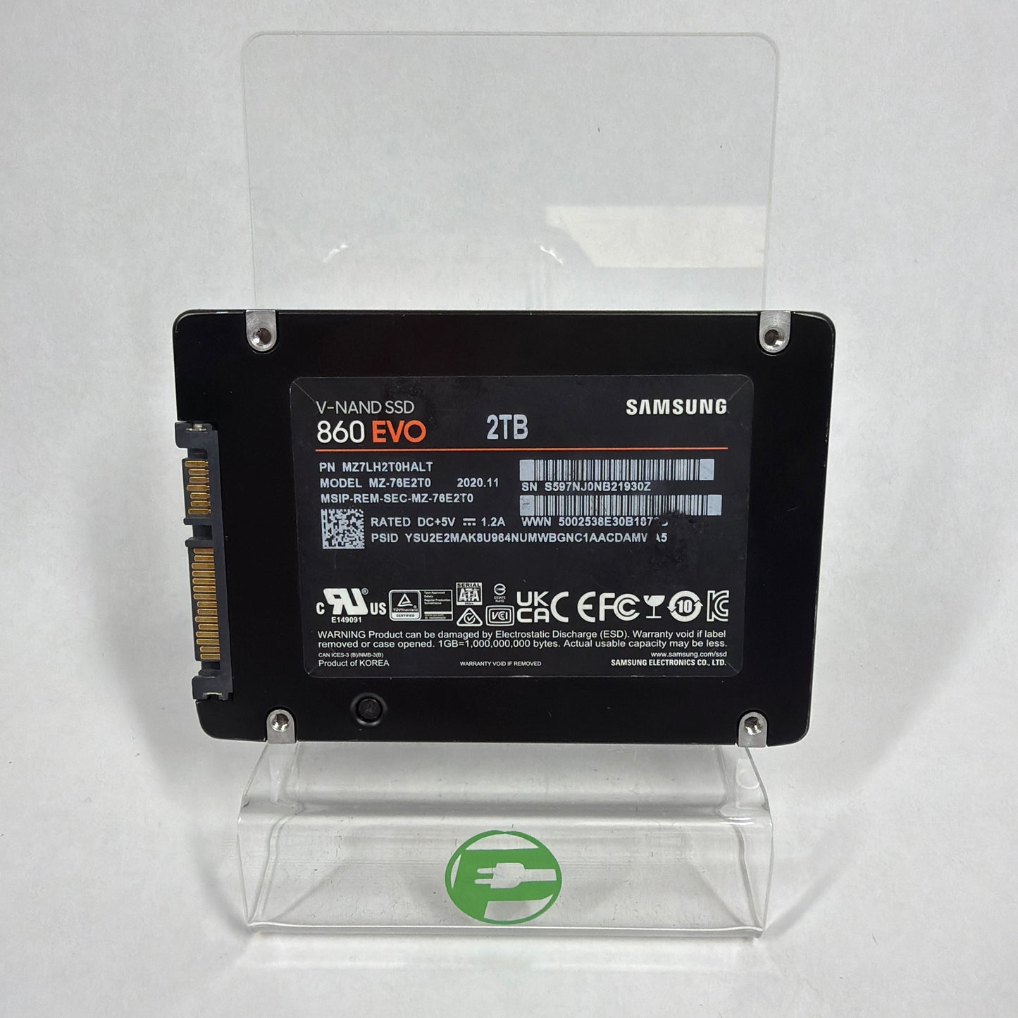 Samsung 2.5" 860 Evo 2TB SATA III 6Gbps SSD M7-76E2T0