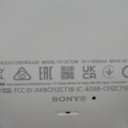 Sony PlayStation 5 PS5 DualSense Wireless Controller White CFI-ZCT2W