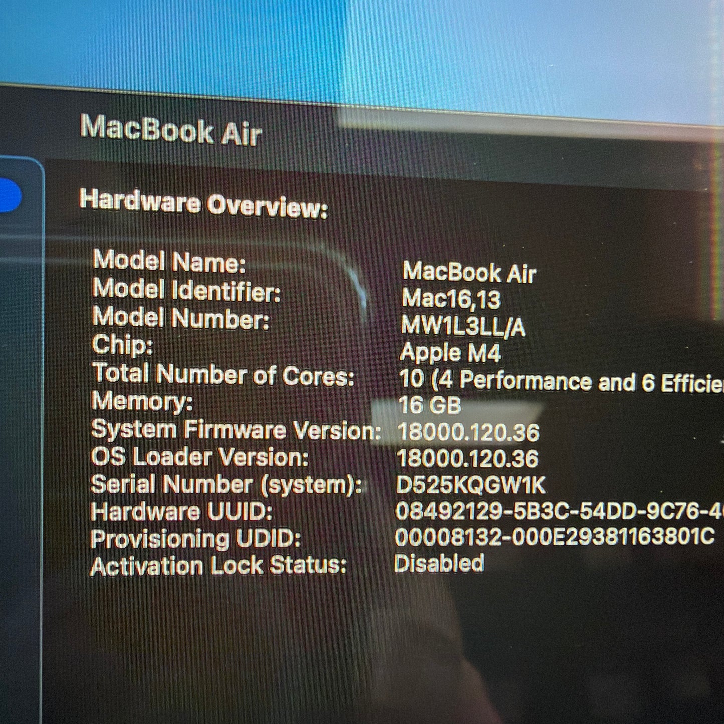 2025 Apple MacBook Air 15" M4 10C GPU 4.5GHz 16GB RAM 256GB SSD MW1L3LL/A