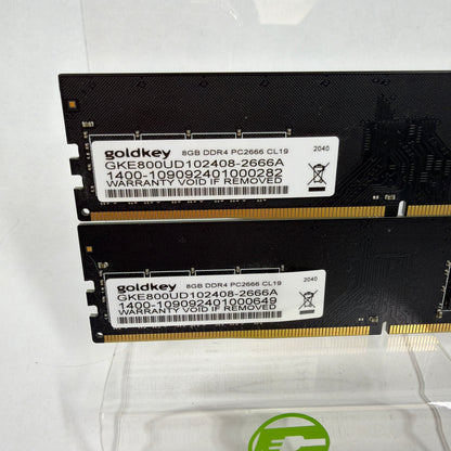goldkey Ram 16GB (2x8GB) RAM DDR4 2666MHz GKE800UD102408-2666A