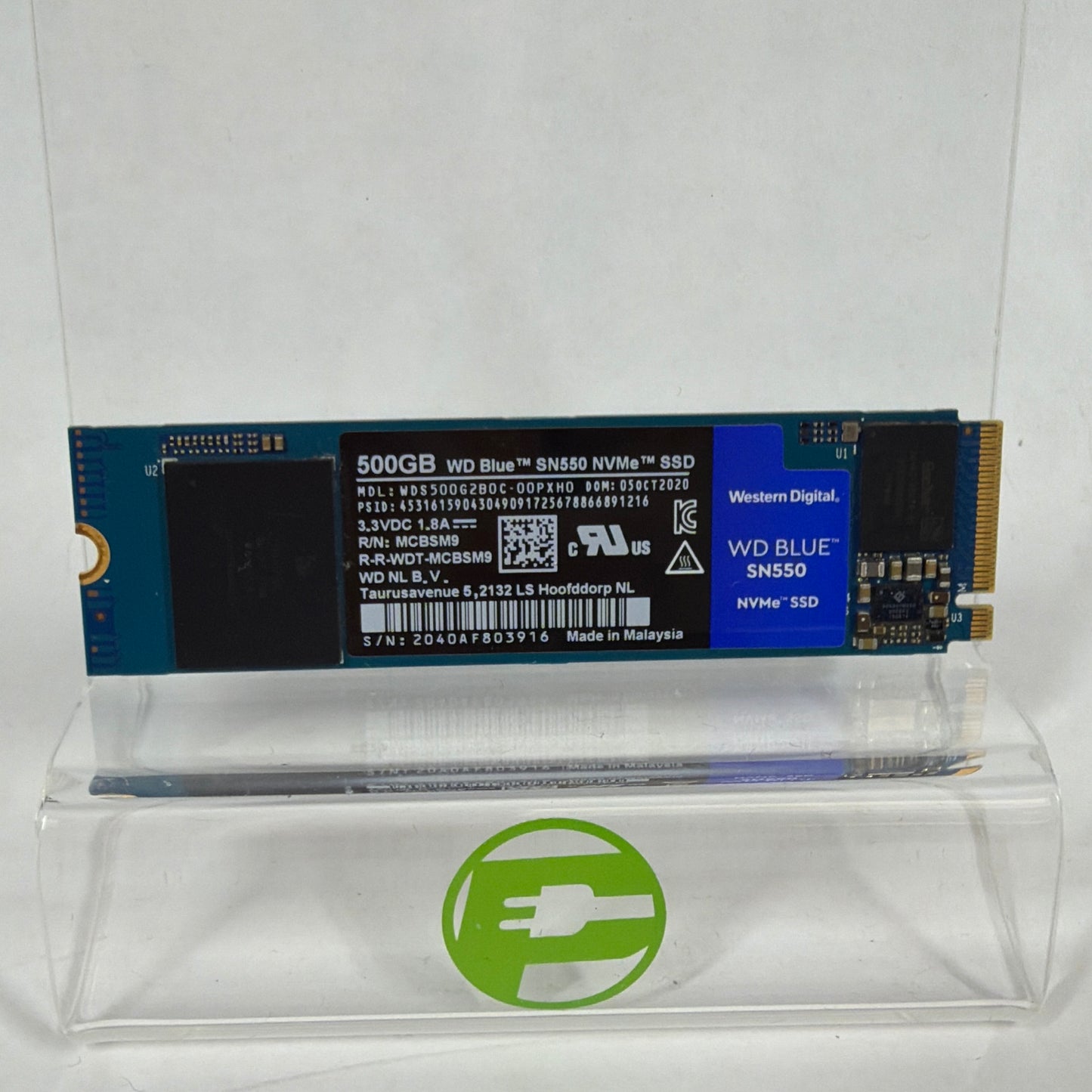Western Digital 2280mm WD Blue SN550 500GB M.2 NVMe Gen 3.0 x 4 SSD 